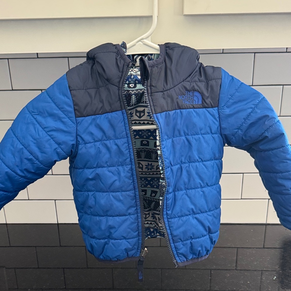 The North Face Kids Blue Puffer Jacket